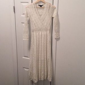 French connection lace dress with slip